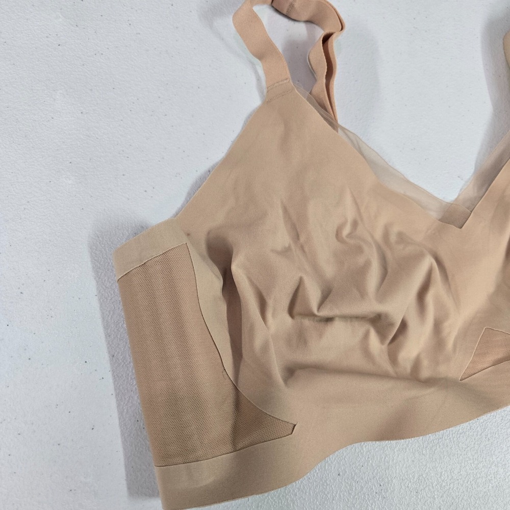 Honey Love Women Bra 1X‎ Beige Crossover Wireless Lightly Lined Convertible - Picture 6 of 9